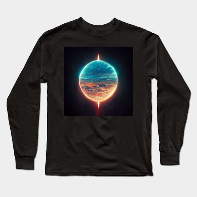 Supernova Long Sleeve T-Shirt by DarkAgeArt